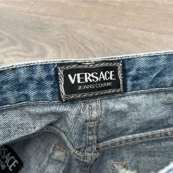 Versace Couture Vintage High Waist Denim Jeans - Picture 10 of 13